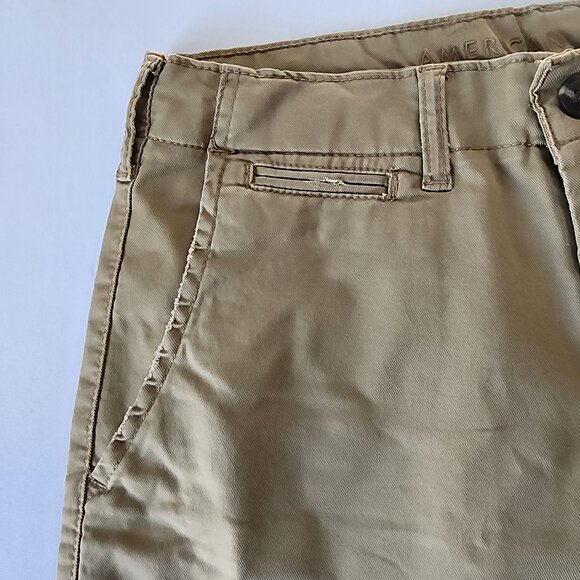 Mens American Eagle Lived-In Khaki Short, At The Knee, Flex Size 28 - Picture 3 of 7